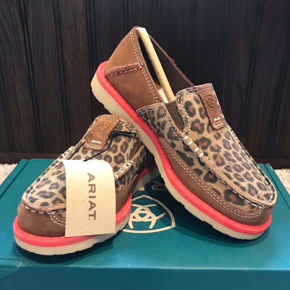 leopard print ariat cruisers